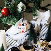 Boule de Noël personnalisée avec chocolats