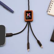 Câble 5 en 1 avec logo lumineux -  40W