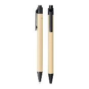 Stylo bille en carton recyclé et plastique de maïs