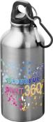 Bouteille d'eau en aluminium avec mousqueton - 400 ml