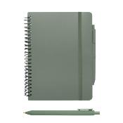 Carnet couverture rigide A5 avec stylo bille