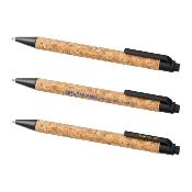 Stylo bille en liège et paille de blé
