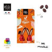 Pochette avec deux œufs en chocolat