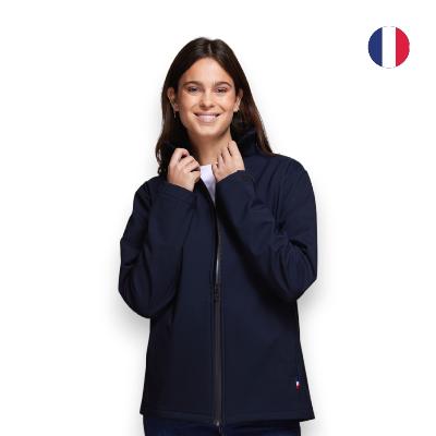 Veste softshell en polyester recyclé - Femme - Made in France