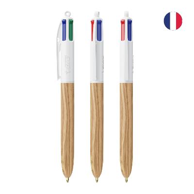 BIC® 4 Couleurs Wood Style