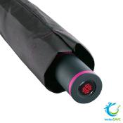 Parapluie de poche noir en toile recyclée