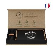 Powerbank lumineuse en bois de chêne - Made in France