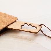 Marque-page avec motif de Noël découpé