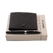 Parure stylo roller et portefeuille porte-monnaie - Cerruti 1881