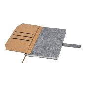 Carnet A5 en feutrine recyclée et liège
