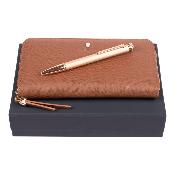 Parure stylo bille et portefeuille de voyage - Festina