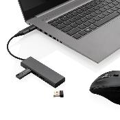 Hub en aluminium recyclé à 3 ports USB