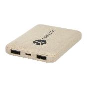 Batterie de secours 5000 mAh en paille de blé