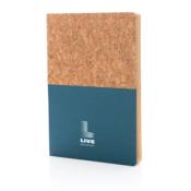 Carnet A5 à couverture en kraft et en liège