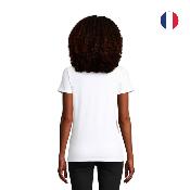 T-shirt à col rond en coton - Femme - Made in France
