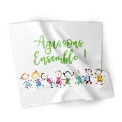 Lingette microfibre personnalisée 