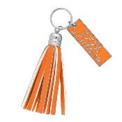 Porte-clés avec pompon et breloque