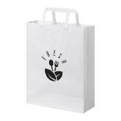 Sac en papier kraft avec poignées plates - 80g