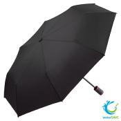 Parapluie de poche noir en toile recyclée