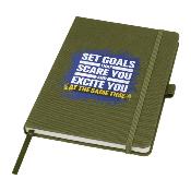 Carnet A5 en papier recyclé avec couverture rPET