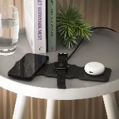 Chargeur pliable 3-en-1 en PU recyclé