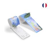 Etiquette à bagage rectangulaire - Made in France