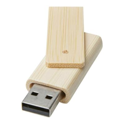 Clé USB rotative en bambou - 16 Go