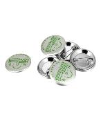 Badge rond avec coque en métal - 32 mm