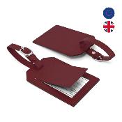 Etiquette à bagage avec volet sur-mesure