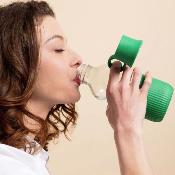 Gourde en verre recyclé 100% française - Gobi