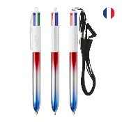 BIC® 4 Colours® Flags Collection avec Lanyard