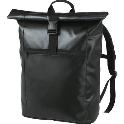 Sac à dos noir en bâche de camion