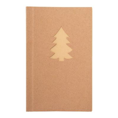 Carnet avec sapin de Noël pré-découpé