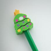 Crayon avec figurine de Noël