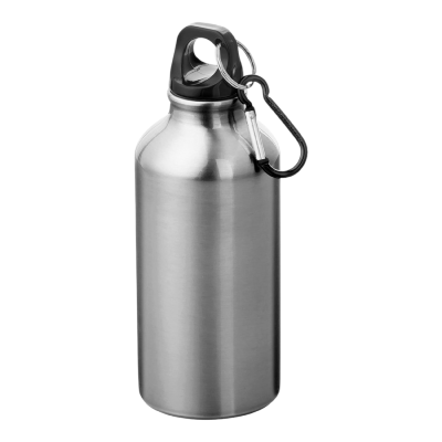Bouteille d'eau en aluminium avec mousqueton - 400 ml
