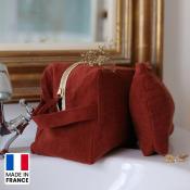 Trousse de toilette en lin lavé