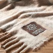 Couverture avec mohair