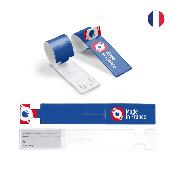 Etiquette à bagage rectangulaire - Made in France