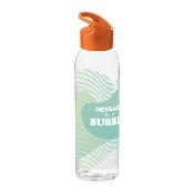 Bouteille de sport transparente - 650 ml