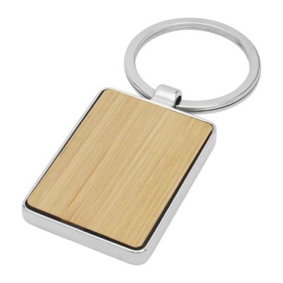 Porte-clés rectangulaire en bambou