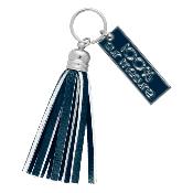 Porte-clés avec pompon et breloque