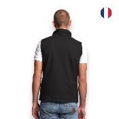 Bodywarmer softshell en polyester recyclé - Homme - Made in France