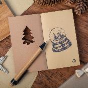Carnet avec sapin de Noël pré-découpé