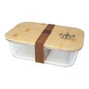 Boîte repas en verre et bambou