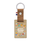 Porte-clés en matière végétale et bambou