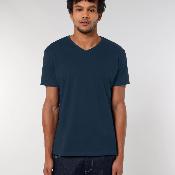 T-shirt à col en V - Homme - 155 g