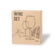Service à vin avec étui en bambou
