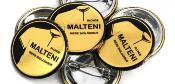 Badge rond avec coque en métal - 32 mm
