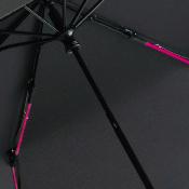 Parapluie de poche noir en toile recyclée