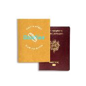 Protège passeport en simili cuir